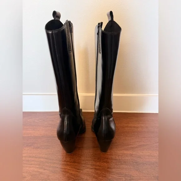 Jeffrey Campbell Reckon Western Black Heeled Boots - Picture 6 of 7